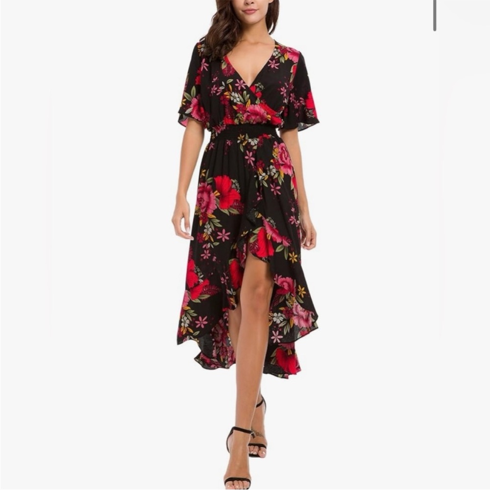 NWT KorMei Floral Midi Dress
